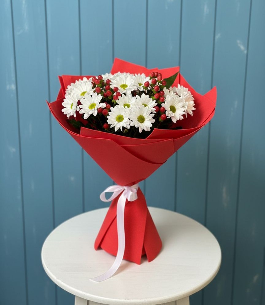 Букет цветов из: Хризантемы в Новосергиевской