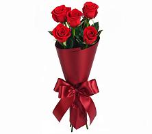 Букет 5 Красных роз Эдлесс Лав в Новосергиевской