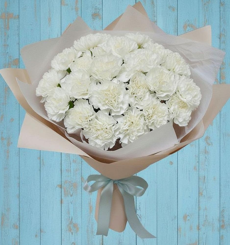 Букет цветов из: Гвоздики в Новосергиевской