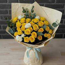 Букет цветов из:  Розы в Новосергиевской