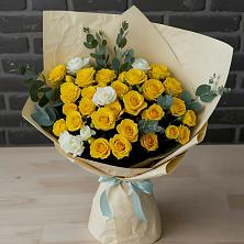 Букет цветов из:  Розы в Новосергиевской