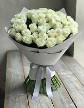 Букет 35 Белых роз в Новосергиевской