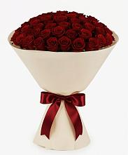 Букет 101 Бордовая роза Блэк Бакарра в Новосергиевской