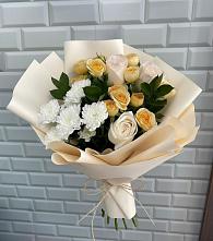 Букет цветов из:  Розы и Хризантемы в Новосергиевской