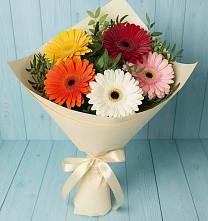 Букет цветов из:  Герберы в Новосергиевской