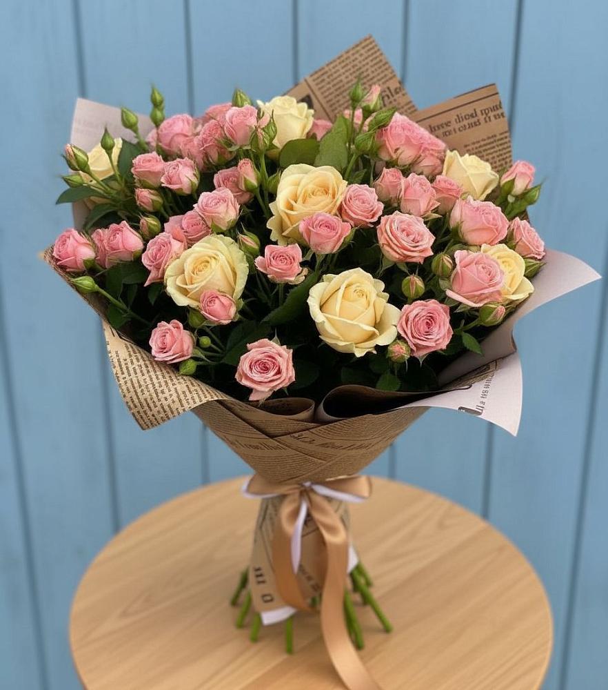 Букет цветов из: Розы в Новосергиевской