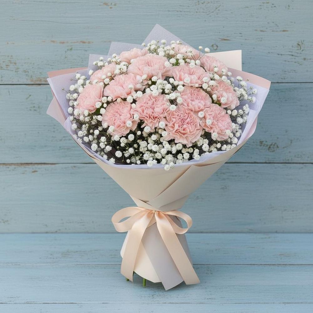 Букет цветов из: Гвоздики в Новосергиевской