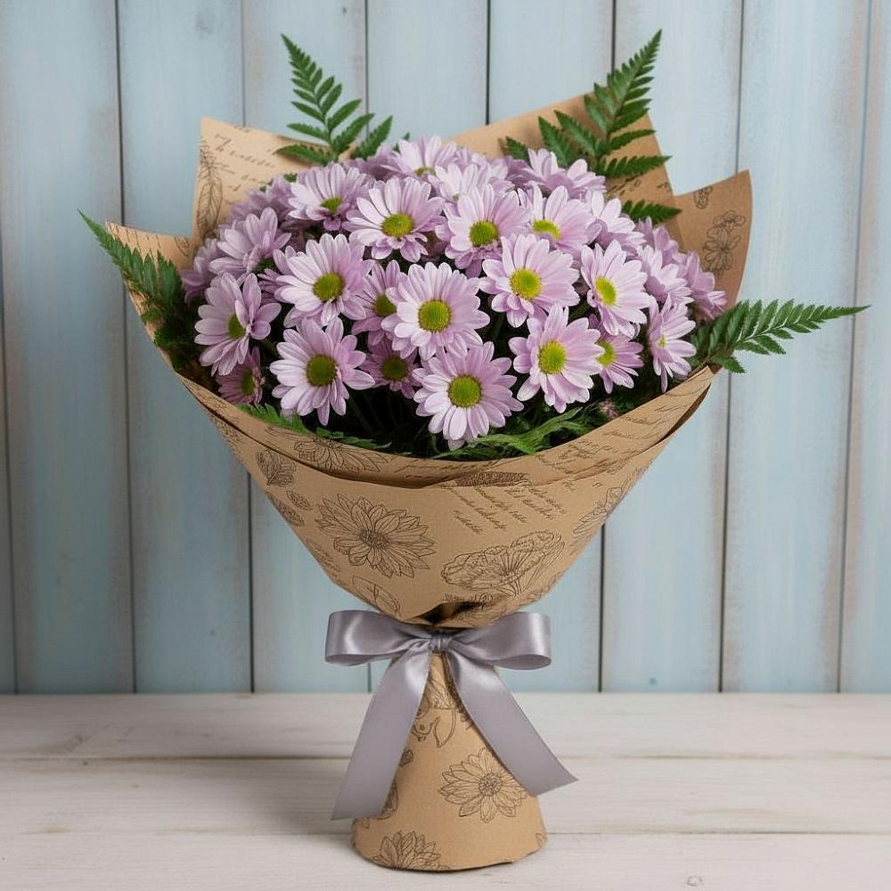 Букет цветов из: Хризантемы в Новосергиевской
