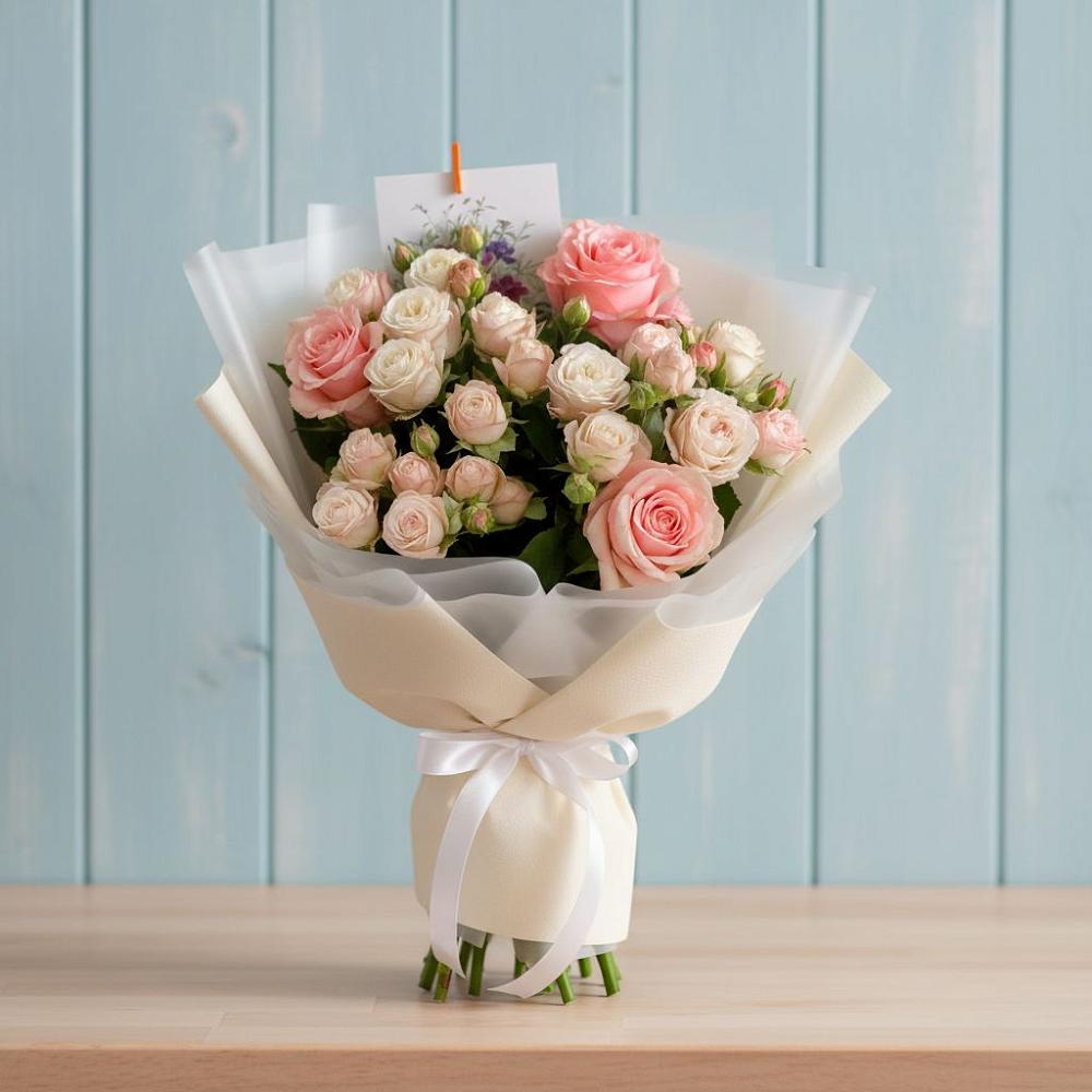 Букет цветов из: Розы в Новосергиевской