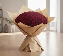 Букет 101 Красная роза в Новосергиевской