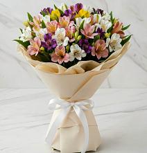 Букет цветов из:  Альстромерии #REPLACE_PRED# Новосергиевской