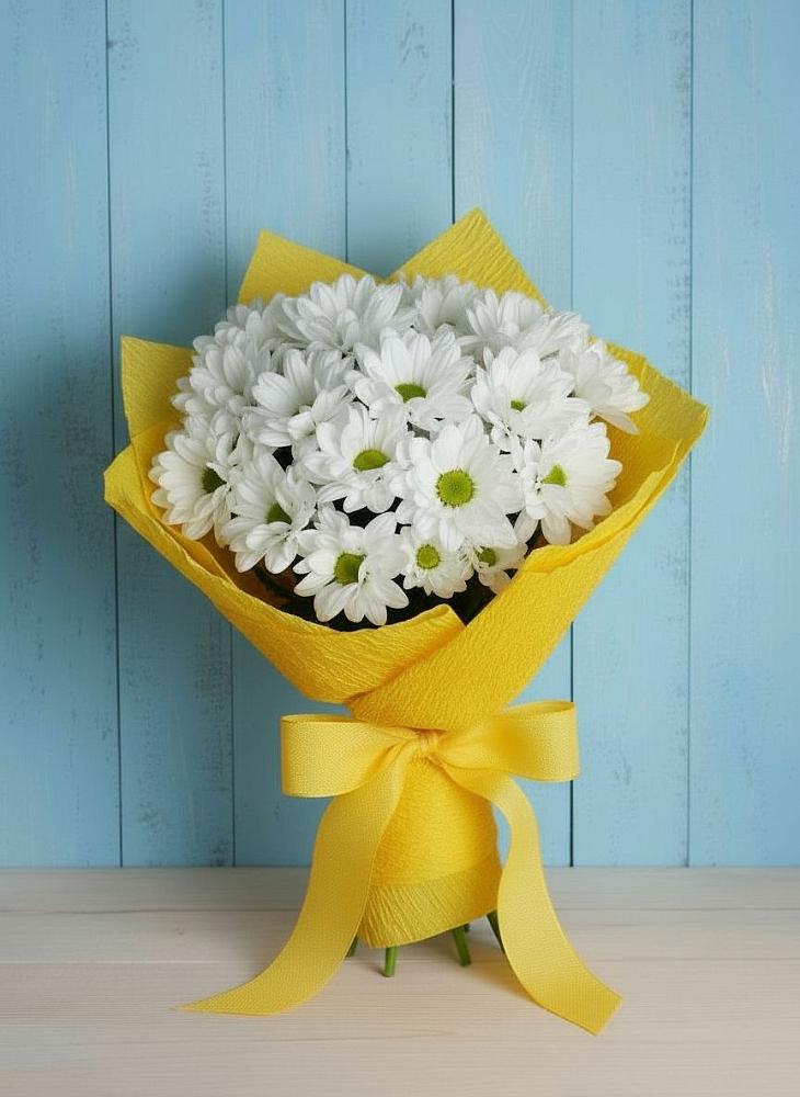 Букет цветов из: Хризантемы в Новосергиевской