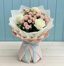 Букет цветов из:  Розы в Новосергиевской