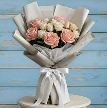 Букет цветов из:  Розы #REPLACE_PRED# Новосергиевской