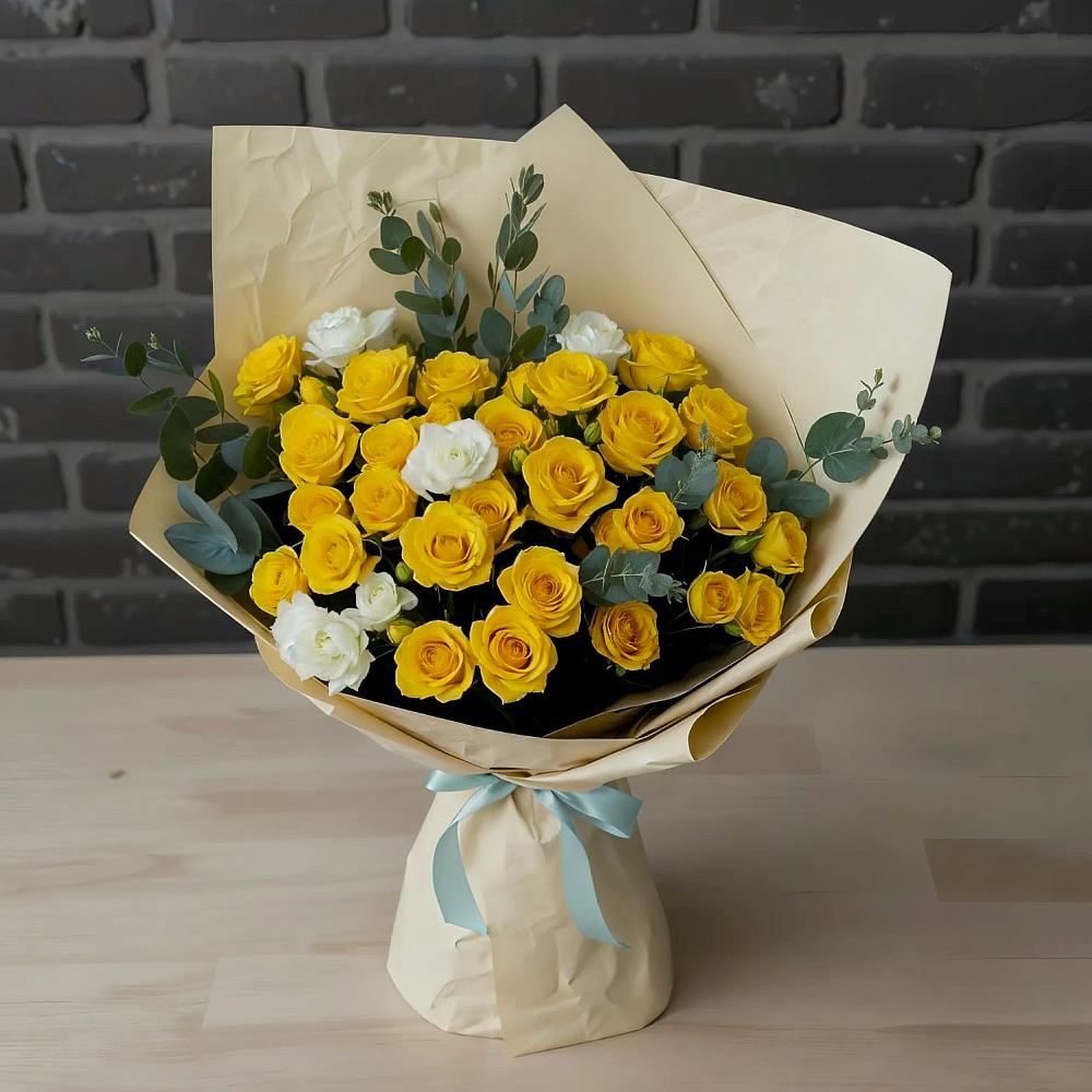 Букет цветов из: Розы в Новосергиевской