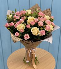 Букет цветов из:  Розы в Новосергиевской