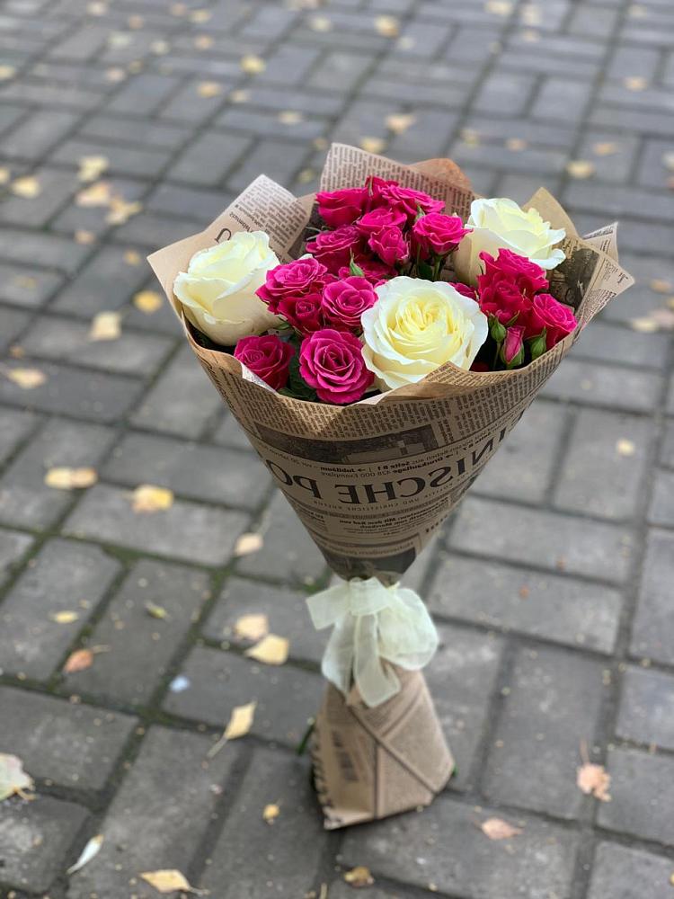 Букет цветов из: Розы в Новосергиевской