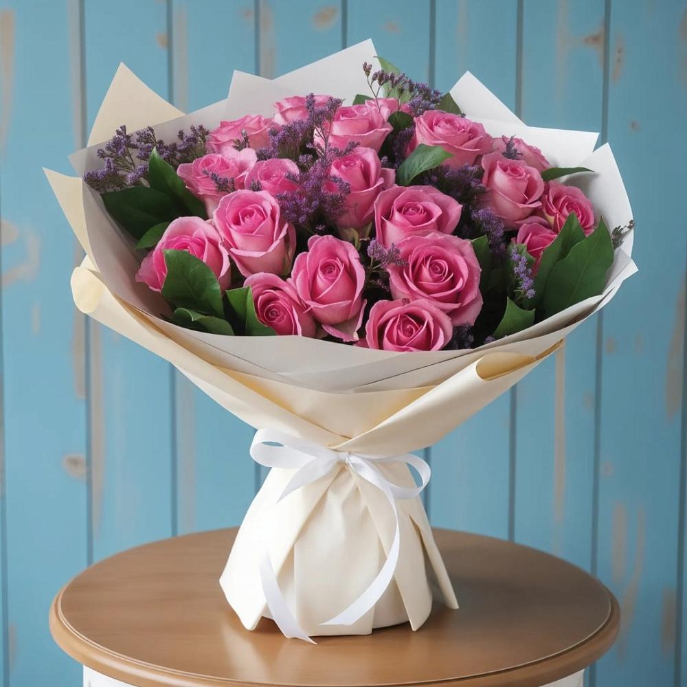 Букет цветов из: Розы в Новосергиевской