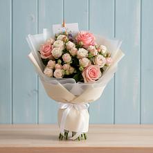 Букет цветов из:  Розы в Новосергиевской