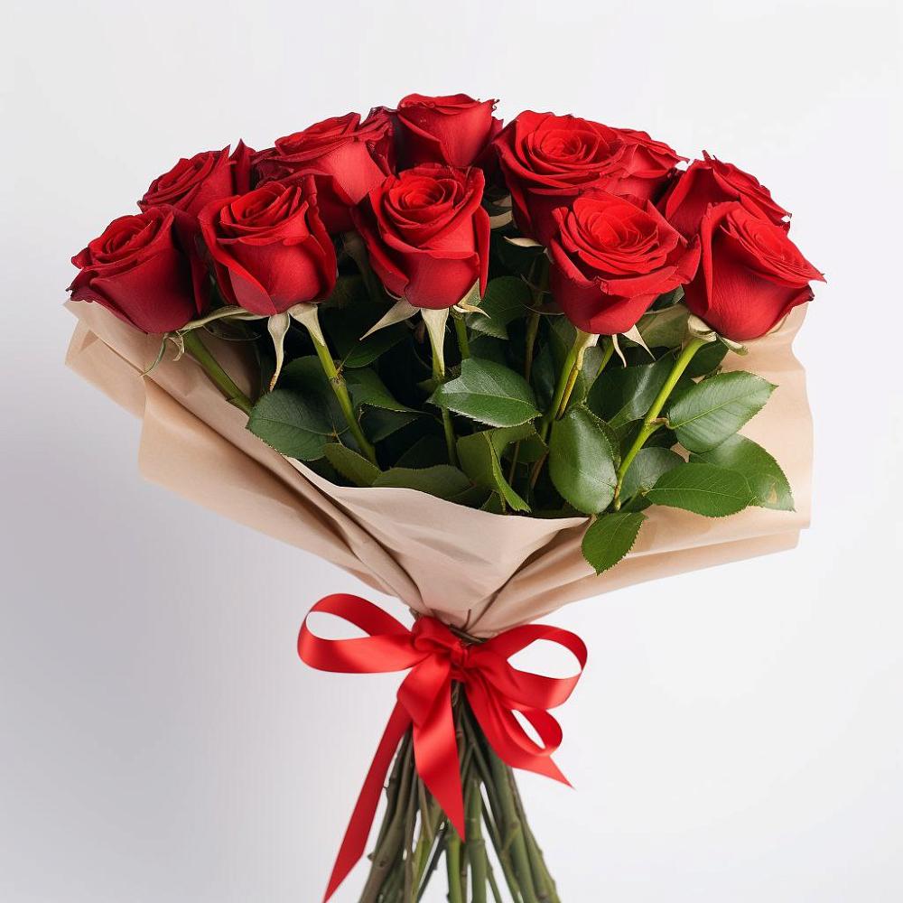 Букет 11 Красных роз Эдлесс Лав в Новосергиевской