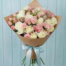 Букет цветов из:  Розы в Новосергиевской
