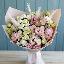 Букет цветов из:  Альстромерии и Розы в Новосергиевской